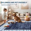 Washable Non-Slip Plaid Carpet - Modern Short Pile Rug for Living Room, Bedroom & Laundry Room - Soft Anti-Foul Home Decor - 4 of 4