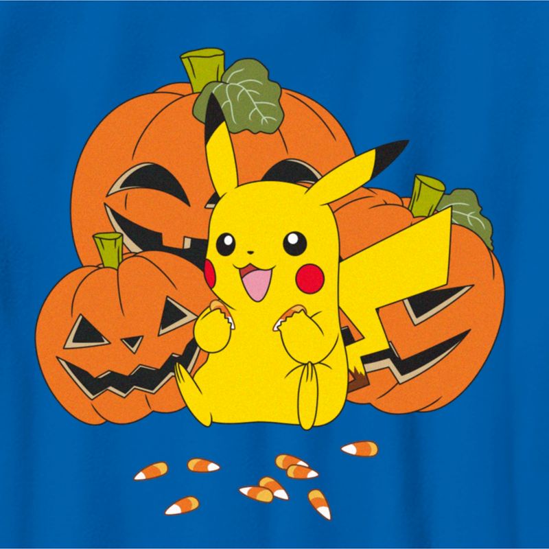 Boy's Pokemon Halloween Pikachu Jack-O'-Lanterns T-Shirt, 2 of 6