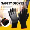 AMMER Safety Work Nylon Nitrile Gloves - Abrasion-Resistant, Slip-Resistant Work Safety Gloves，Black - 2 of 4