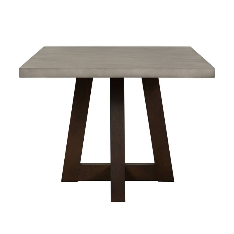 Rectangle Elodie Concrete/Oak Dining Table Dark Gray - Armen Living, 4 of 8