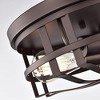 Chloe Lighting IRONCLAD Industrial 2 Light Oil Rubbed Bronze Ceiling Flush Fixture 12" Wide - 2 of 4