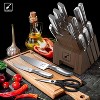 imarku 16Pcs Kitchen Knife Set with Sharpening, High Carbon Stainless Steel Knives Set for Kitchen with Ergonomic Non-Slip Handle, Dishwasher Safe - 3 of 4