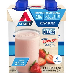 Atkins RTD Shake - Strawberry - 1 of 4