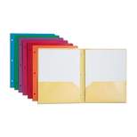 Staples Poly 2-Pocket school Folder Assorted Colors (52819) 55095