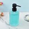 Cameo Soap/Lotion Dispenser with Rust Proof Stainless Steel Pump, Non-Slip Protective Silicone Feet, Heavy Duty Glass - 2 of 4
