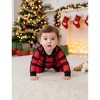 PATPAT Christmas Family Pajama Set: Christmas Plaid Print Pajamas with Matching Plaid Socks - 3 of 4