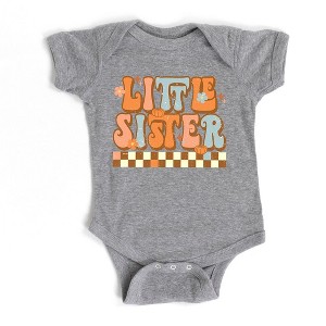 The Juniper Shop Little Sister Checkered Baby Girl Bodysuit - 1 of 2