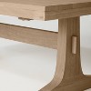Pedestal Wood Coffee Table - Natural - Hearth & Hand™ with Magnolia - 4 of 4