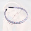 Unique Bargains Women's Anti Slip Fashion Artistic Plaid Headbands 0.67" Wide 2 Pcs - 4 of 4