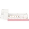 NicBex Twin Size Multifunctional Wood Platform Bed, Trundle Bed with Sample Bookshelf and Movable Wardrobe, Space-Saving Design for Bedroom - 3 of 4