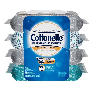 flushable toilet wipes