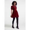 Such A Stunner Velvet Shirt Dress - ModCloth , Red - 4 of 4