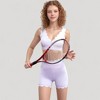 Anna-Kaci Active Women's Scalloped High Waist Athletic Shorts with Soft Stretch Fabric and Seamless Waistband - 3 of 4