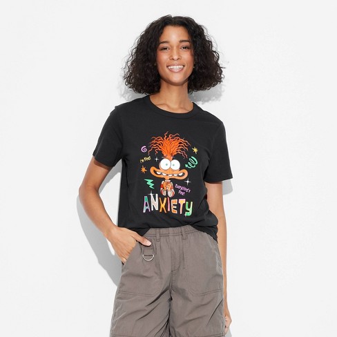 Women's Inside Out 2 Anxiety Short Sleeve Graphic T-Shirt - Black - image 1 of 3