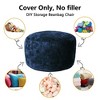 Bean Bag Covers Only, Adult Bean Bag Chair Cover No Filler, Round Soft Fluffy Faux Fur Beanbag Lazy Sofa Bed Cover - image 2 of 4