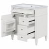 NicBex 30" Bathroom Storage Cabinet with Sink, Morden Bathroom Vanity, 2 Drawers and 1 Spacious Cabinet Door for Bathroom - 3 of 4