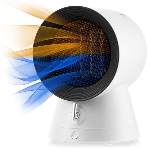 Costway 1500w Portable Space Heater Electric Desktop Heating Fan Ptc  Ceramic Redwhite : Target
