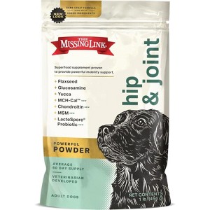 The Missing Link Hip & Joint + Probiotics Supplement 1lb Bag - Superfood Powder for Dog Cartilage & Bone Health, Joint Mobility & Flexibility - 1 of 4