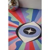 Lany Space Jessica Miller Colorful Lazer Rays Eye Rug - 3 of 4