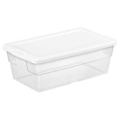 Small Water Hyacinth Storage Box with Hinged Lid