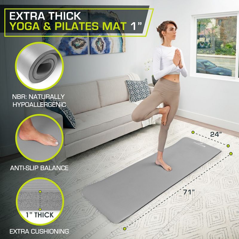ProsourceFit Extra Thick Yoga and Pilates Mat, 2 of 6