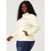 Agnes Orinda Women's Plus Size Button Front Chest Pockets Washed Casual Jean Jackets - 4 of 4