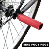 Unique Bargains Universal Aluminum Alloy BMX MTB Bike Bicycle for 3/8" Axles Rear Foot Pegs Footrests 1 Pair - 3 of 4