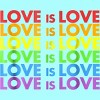 Adult Design By Humans Pride Love is Love By Luckyst Racerback Tank Top - Ocean Heather - Small - 2 of 2
