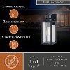 VAXCEL Lombard 4.75-in. 1 Light Black Motion Sensor Dusk to Dawn Outdoor Wall Lantern Clear Glass - 2 of 4