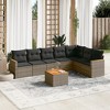 vidaXL Garden Sofa Set Grey PE rattan Large Modular Garden Sofa Set - 2 of 4