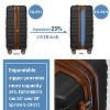 ModernLuxe 6-Piece Hardside Luggage Set with Expandable Suitcases, TSA Lock & 2 Cosmetic Cases - 3 of 4