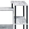 INFURNIC Writing Desk L-Shaped Desk with Attached Storage Shelf and Sturdy Metal Frame for Office, White, 32"*39"*34" - 3 of 4