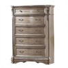 42" Northville Chest Antique Silver - Acme Furniture: 5-Drawer Wood Storage, Metal Glides, No Assembly Required - 3 of 4