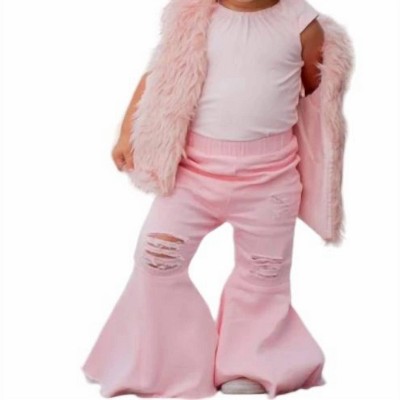 Women's Barbie Pleated Denim Bell Bottoms - Bailey's Blossoms