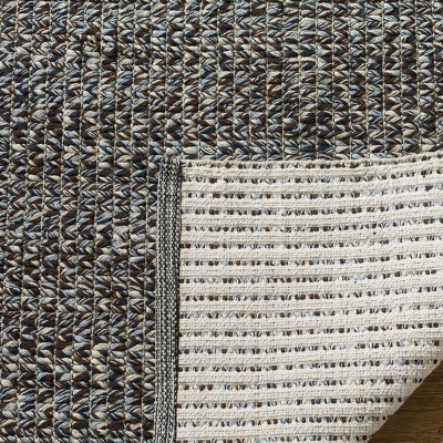 Montauk Blue and Multicolor Handwoven Wool and Cotton Area Rug