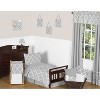 Sweet Jojo Designs Gray & White Trellis Window Valance - Gray - image 2 of 3