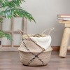 Northlight Foldable Seagrass Belly Basket with Handles - 17" - 2 of 4