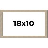 PosterPalooza | 18x10 Thin Barnwood Picture Frame, UV Acrylic, 2 Finishes - Grey and Black - 2 of 4