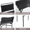 FONTOI 2PCS Leather Leisure Chairs, Medieval Armless Chair, Retro Accent Chairs for Living Room, Black, 21.65"*28.34"*25.59" - 4 of 4