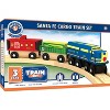 MasterPieces Wood Train Sets - Lionel Santa Fe Cargo 3 Piece Train Set. - 2 of 4