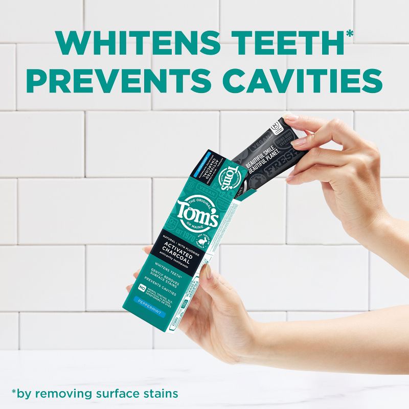 Tom&#39;s of Maine Anti-cavity Toothpaste Charcoal - 3pk/4oz, 4 of 10