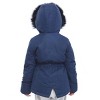 Rokka&Rolla Girls' Winter Coat with Faux Fur Hood Parka Jacket - 3 of 4