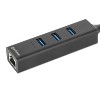 Manhattan® 3-Port USB 3.0 Type-C®/A Combo Hub with Gigabit Ethernet Network Adapter in Black - 2 of 4