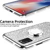 for Samsung Galaxy A03S Phone Case Cute Girls Women Glitter Luxury Silicone Case with Ring Stand - 4 of 4