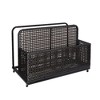 Poolside Rattan Storage Box with Rolling Wheels | 43.3" L x 22.5" W x 28.7" H | Versatile for Poolsides - 4 of 4