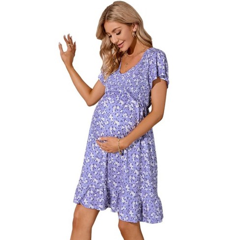 Smocked maternity top clearance