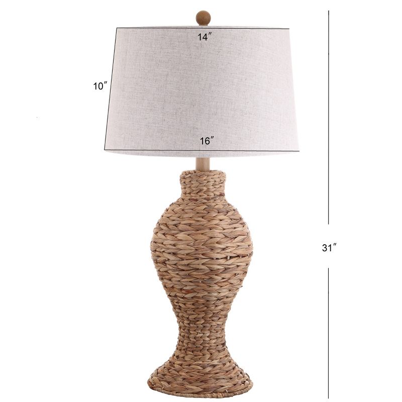 31&#34; Elicia Seagrass Weave Table Lamp (Includes LED Light Bulb) Brown - JONATHAN Y, 5 of 7
