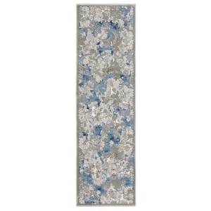 Oriental Weavers Easton 3313Q Grey/ Blue Indoor Area Rug - 2'3" x 7'6" - 1 of 4