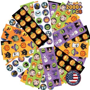 ArtCreativity Bulk Assorted Halloween Stickers (200 Stickers Sheets) - 1 of 4