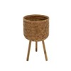 Bencmate Planters Outdoor Garden Bamboo Planters, Flowers Ferns Succulents Planter Pots for Hall Balcong Porch Home, 3 Pcs, Brown, 15"*15"*26" - 4 of 4